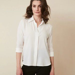 Numi The Simone Button-Up Blouse in White